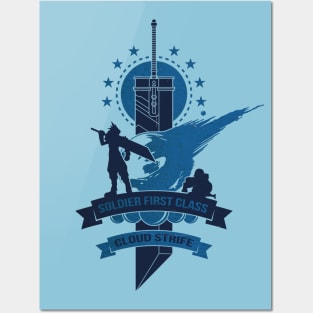 Final Fantasy 7 Cloud Strife Posters and Art